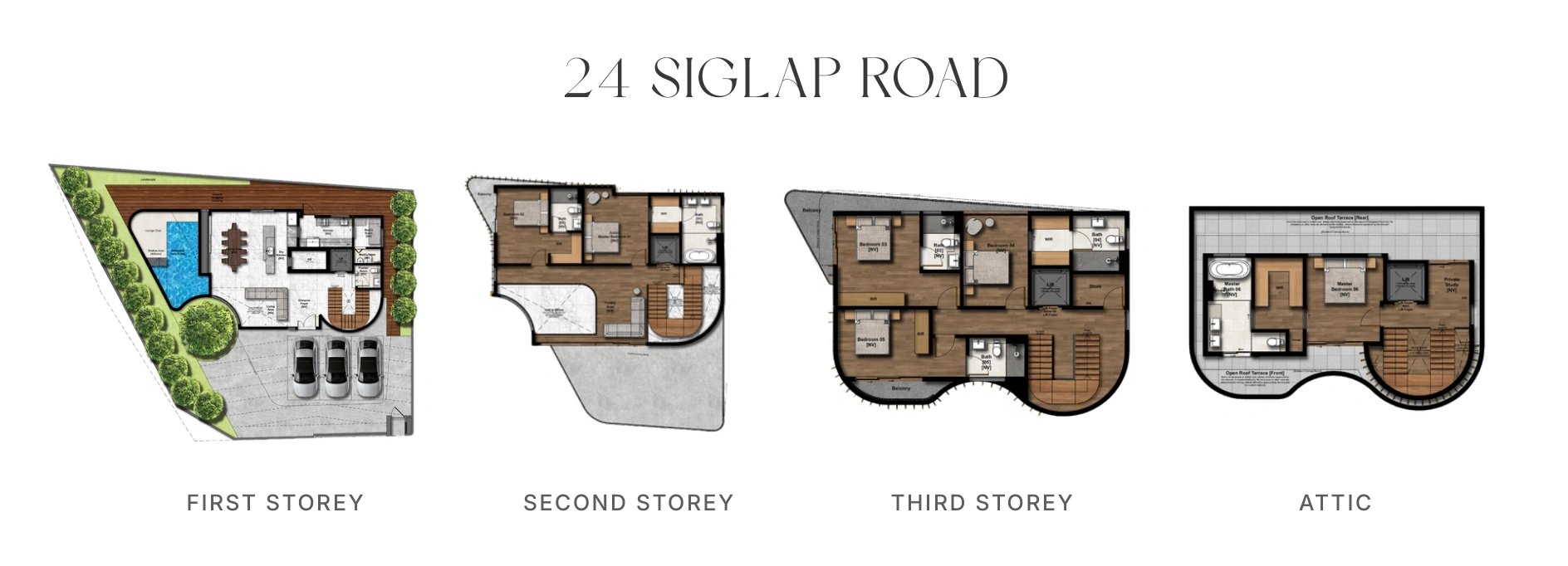 24 Siglap Road — Floor plans