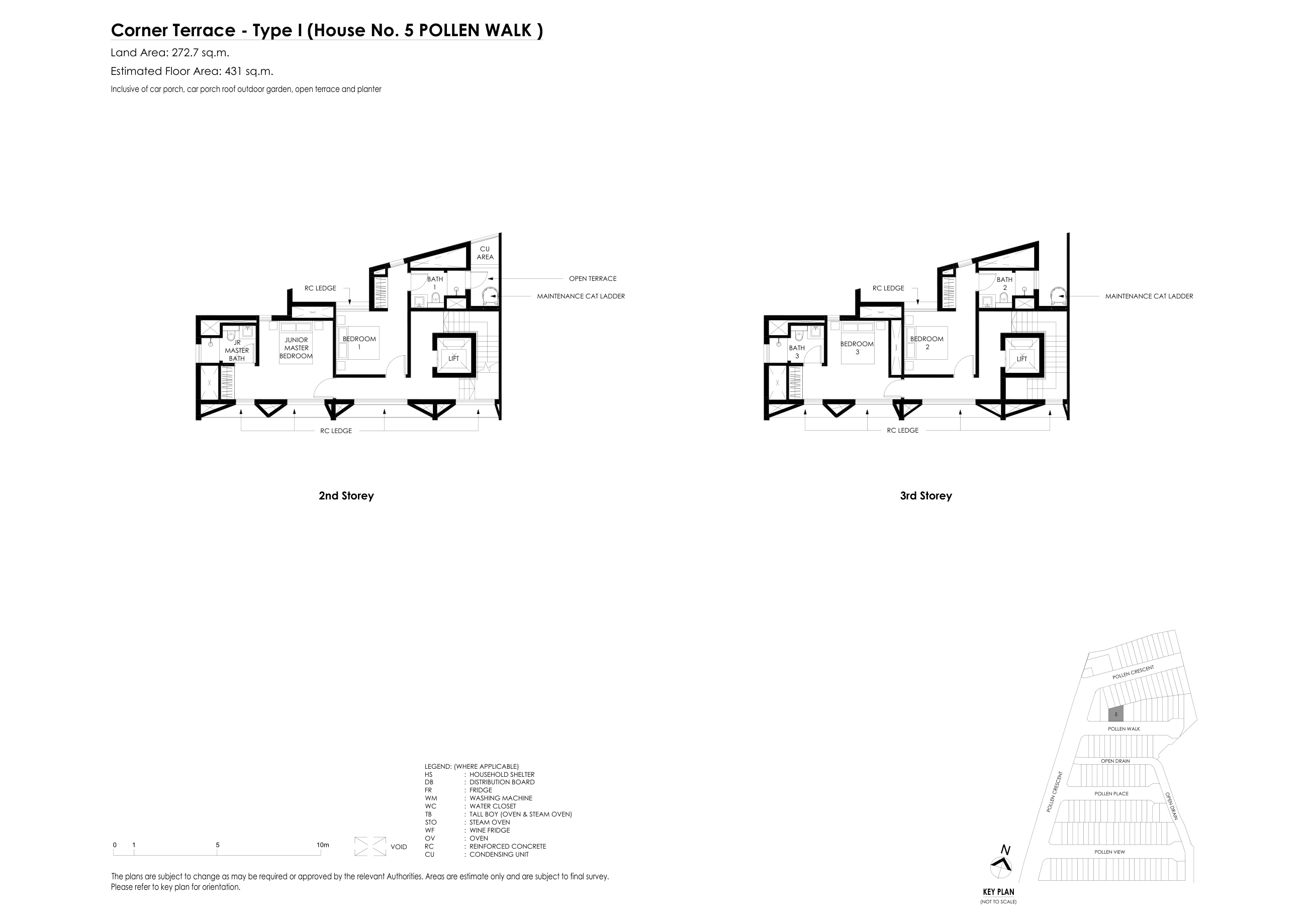 5 Pollen Walk — Second & third storeys
