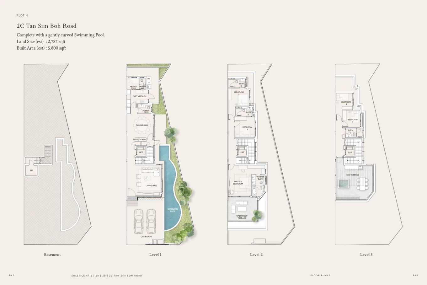 2C Tan Sim Boh Road — Floor plans